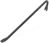 GreatNeck WR18 18-Inch Wrecking Bar, Pull Nails and Pry Apart Wood, Useful Tool for Every Home Owner, Goose-Necked Body for Max Leverage, Nail Puller & Chisel Ends, Drop Forged Steel Body