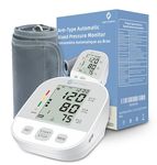 One Strong, Blood Pressure Monitor For Home Use, Accurate Automatic Arm Blood Pressure Monitor, LCD Display 2 Users 120 Memories, Blood Pressure Machine with Adjustable Blood Pressure Cuff