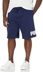 PUMA Men's Big Logo 10" Shorts, Peacoat/White, XX-Large