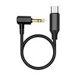 USB C Microphone Adapter 3.5mm Male TRS to Type C VideoMic Dongle Mic Cable, Compatible with Samsung Android Phones RODE VideoMicro