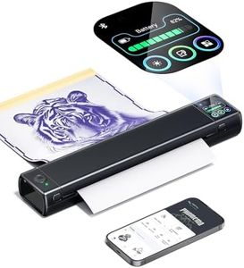 Phomemo M08F Plus Tattoo Stencil Printer with Touchscreen, Bluetooth Tattoo Printer Machine with 10pcs Premium Transfer Paper, Compatible with Phone/Tablet/PC, Tattoo Supplies for Artist & Beginner