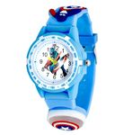 Time Up Analog Dial Cartoon Disco Light Kids Watch for Boys & Girls (Age:3-10 Years) -RBT-Cap-X (Cap-SkyBlue)