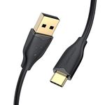 Cablecreation Usb To Usb C, Usb-A To Usb-C Tablet, Laptop, Smartphone 3A Fast Charging Cable, Compatible With Macbook (Pro), Galaxy S20/S10/S9/S9+, Pixel 3 Xl, Gopro Hero 8 7, 10Ft, Black