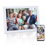 HOLULO Wifi Digital Photo Frame, 10.5‘’ Digital Picture Frame with 1920 x 1280 IPS FHD Touchscreen, 32GB Storage, Support Max 128GB U-Disk and Standard SD Card, Photo/Video App Sharing, Auto-rotate