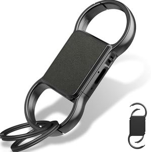 3072 Kbps Voice Recorder Mini Keyring, Audio Recorder with Triple Noise Reduction, Voice Activated Listening Device with 800 Hours Capacity, HD Recorder Device with Playback
