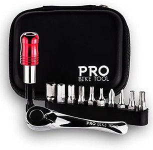 PRO BIKE TOOL Mini clé à cliquet Outil Lot - fiable et élégant Multi outil kit de réparation pour route et VTT - polyvalent EDC Multi outil pour votre vélo & Home - cle a cliquet coffret