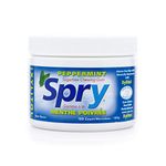 Spry Fresh Natural Xylitol Chewing Gum Dental Defense System Aspartame-Free Sugar Free Gum (Peppermint, 100 Count - Pack of 1)