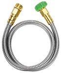 UNCO- Short Garden Hose, 3 Feet, Heavy Duty Stainless Steel, Water Garden Hose, Metal Garden Hose, Outdoor Garden Hose, Non Kink Hose, Durable Garden Hose, Flexible Hose, Lightweight Hose.