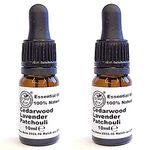 StafEco® Natural Moth Repellent Oil Lavender Cedar Patchouli Cedarwood for Wardobe Protection 2 pcs X 10ml