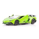 TGRCM-CZ 1/36 Scale Lamborghini Aventador LP770-4 Casting Car Model, Zinc Alloy Toy Car for Kids, Pull Back Vehicles Toy Car for Toddlers Kids Boys Girls Gift (Green)