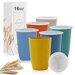 Wrova Wheat Straw Cups with silicon