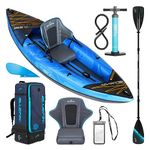 Bluefin Scout Inflatable Kayak, Inflatable 1 Person Kayak, inflatable canoe alternative