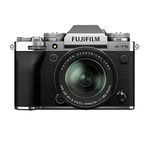 Fujifilm X-T5 Mirrorless Camera Body, w/FUJINON XF18-55mmF2.8-4 R LM OIS Lens Kit, Silver (16783111)