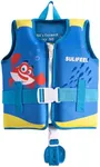 SULIFEEL Kids Swim Vest Toddler Floaties for 20-45 lbs Boys Girls, Toddler Swimming Jacket with Adjustable Safety Strap, Easy On and Off Swimming Aid for Age 2-6 Years Learn to Swim