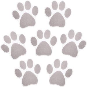 Mudder 20 Pcs Non Slip Bathtub Stickers Shower Floor Non Slip Sticker Adhesive Paw Decals Treads Non Slip Stickers for Tubs Anti Slip Applique for Bathtub Bathroom Pools(Gray)