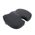 UltraCare PRO Ergo Coccyx Seat Cushion for Tail Bone Pain - Sciatica & Hip Pain Relief - Improves Sitting Posture - Ergonomic Design - Breathable Air Mesh