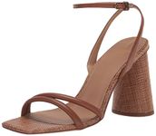 SAM EDELMAN Shoes for Women - Kia Block Heel Sandal Medium Fit Rich Cognac UK 6