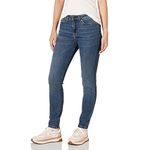 Amazon Essentials Women's High-Rise Skinny Jean, Medium Wash, 16
