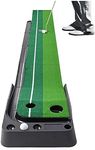 axGear Indoor Golf Putting Green Golf Training Putting Mat Tracks with Auto Ball Return