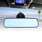 STHIRA® Rear View Mirror for Car 9.4" Interior Car Mirror with 7cm Suction Cup Base Anti-Glare HD Clarity 270° Adjustable Universal Rearview Mirror for Better Rear Visibility and Baby Monitoring