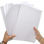 Card & Paper A4-100sheet 250 GSM Card Colored Cardstock Thick Paper Smooth Card Stock Medium Weight for Invitations, Stationary Printing,Scrapbook Supplies (White)