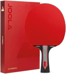 JOOLA Red Carbon Pro – High-Speed Table Tennis Bat with Carbon Layers, Micron Rubber & Explosive Power