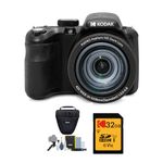 Kodak PIXPRO AZ425 Astro Zoom 20MP Digital Camera (Black) Bundle with 32GB Card and Camera Case with Accessory Kit (3 Items)