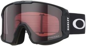 Oakley Line Miner L Matte Black w/Prizm Garnet Ski Goggles For Men For Women + BUNDLE with Designer iWear Eyewear Kit