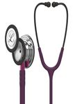 3M Littmann Classic III Monitoring Stethoscope, Mirror Chestpiece, Plum Tube, Pink Stem and Smoke Headset, 27 inch, 5960