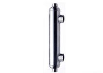 300K BTU Stainless Steel 316L Pool/Hot Tub/Spa Heat Exchanger Same Side Ports 2" and 1 1/2" FPT