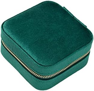 Velvet Travel Jewelry Box | Travel Jewelry Case - Portable Display Jewelry Storage Case, Small Jewelry Organizer Box for Girls