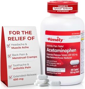 Timely- Extended Release Pain Relief - Acetaminophen Tablet 650MG 400 Count - Compare to Tylenol 8HR Arthritis Pain active ingredient - Temporarily Relieves Minor Aches and Pains and Reduces Fever