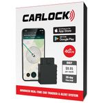 CarLock Anti Theft Car Device - Real Time 4G Car Tracker & Alarm. Comes with Device & Phone App. Easily Tracks Your Car in Real Time & Notifies You Immediately of Suspicious Behavior.OBD Plug&Play