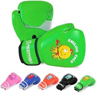 SAEEPABUL Boxing Gloves for Kids, Green, 4oz