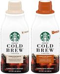 Starbucks Cold Brew Concentrate, 32 Fl Oz (Madagascar Vanilla + Caramel Dolce)