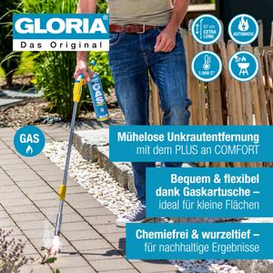 GLORIA Thermoflamm Weed Burner – Thermal Garden Weed Removal Tool