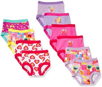 Sesame Street Unisex Baby Sesame Girls Potty Pant Multipacks and Toddler Training Underwear, Sesame Tg 10pk, 18 US