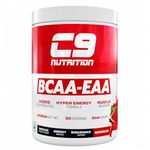 C9 NUTRITION BCAA + EAA Powder | Sugar Free Workout Muscle Recovery & Endurance Drink with 5000mg BCAA, 9000mg EAA, 500 mg L-Arginine | Amino Acid Supplements (30 Servings, Watermelon Flavour)