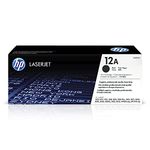 HP Q2612A 12A Original LaserJet Toner Cartridge, Black, Single Pack