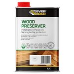 Everbuild Wood Preserver – Interior And Exterior Use – Low Odour – Quick Drying – Long Lasting Protection – Clear – 1 Litre