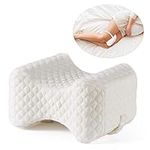 Xcellent Global Memory Foam Knee Pillow with Washable Cover, for Side Sleepers, Hip Leg Pillows for Sleeping, Spacer Cushion for Sciatica Relief, Back Pain, Leg Pain, Pregnancy, Hip and Joint Pain