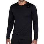 Nike Men's Legend Long Sleeve Tee, Black, Large