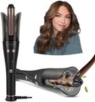 Auto Hair Curler, Prizm Professional Automatic Curling Iron, 1 Inch Rotating Curling Iron with 4 Adjustable Temperatures & 7S Timing Curling Reminder, Dual Voltage, Black