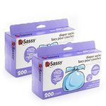 Sassy Disposable Diaper Sacks, 400Count, Blue