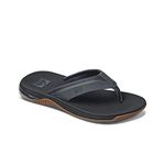 Reef Men's Smoothy Sandals , Black/Black-5 D(M) US