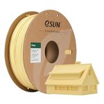 3IDEA e-Sun Wood PLA Filament 1.75mm, Wood PLA 3D Printer Filament, 1KG Cardboard Spool 3D Printing Filament for 3D Printers, Natural