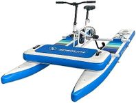 Spatium SUP Water Bike Boats for Lake,Inflatable Pontoon,Inflatable Water Bikes,Pedal Boats,Inflatable Fishing Boat Pedal Kayak,Water Sports Touring Kayaks,Fishing Kayaks+Mat Dark Blue