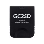 AreMe GC2SD Micro SD Card Adapter TF Card Reader for Gamecube Wii Console (Black)