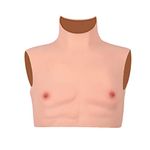 Liifun Fake Silicone Muscle Realistic Male Chest Props Half Body Costume for Cosplay Makeup Halloween Hunk Stronger (#3)