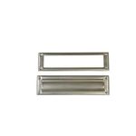 Architectural Mailboxes Steel Mail Slot Accessory, Satin Nickel, MS00SNAM, Satin Nickel